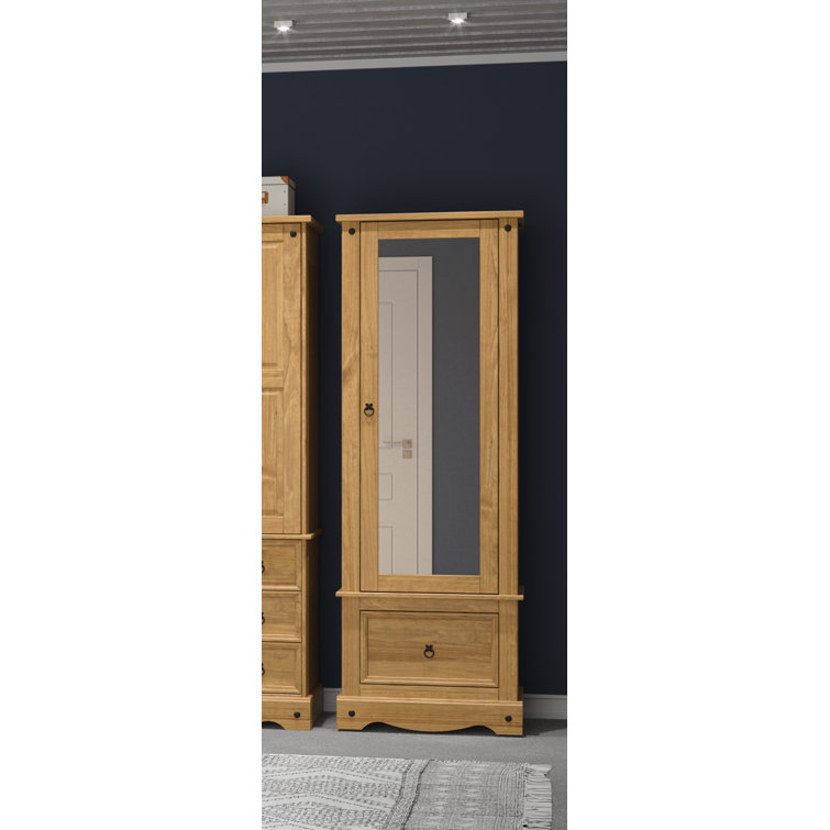 Single pine wardrobe with drawers deals